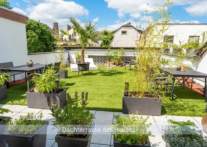 公寓 Kinofilmwohnung Mit Grossem Dachgarten Im Gaestehaus Graf-schmelzer 特里特海姆